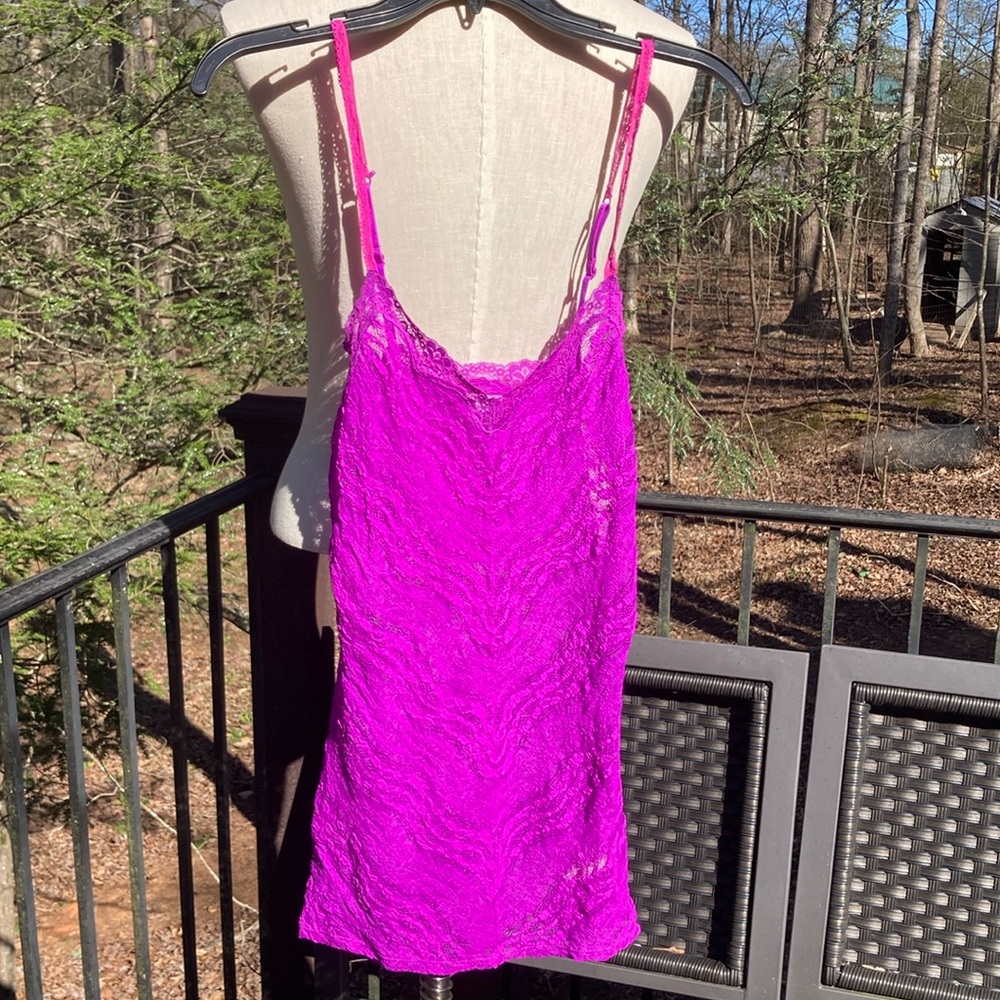 Intimately Free People pink/purple negligee sz. M (elastic is broken on straps)